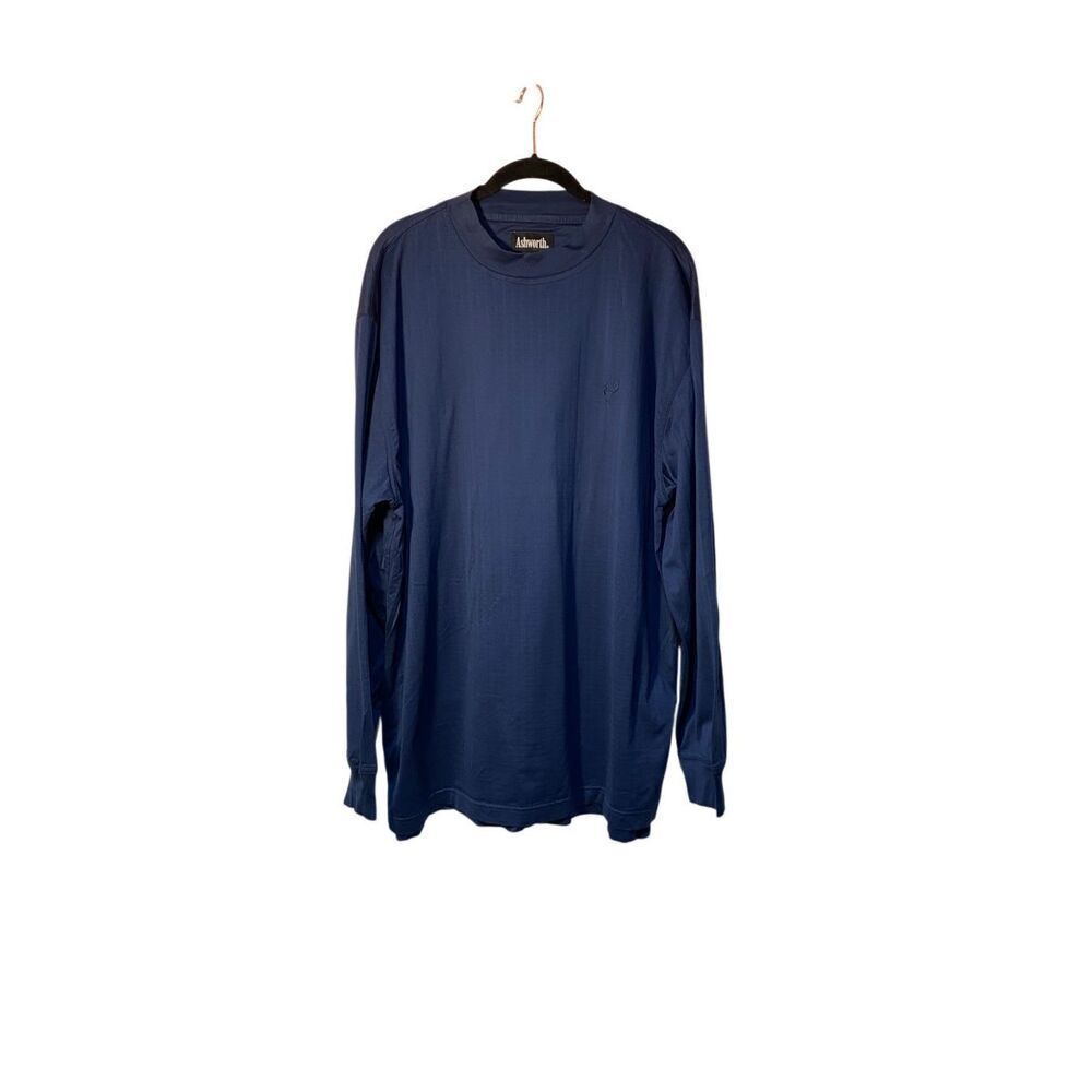 Ashworth men’s blue, long sleeve, Pima, cotton T-shirt, size XL